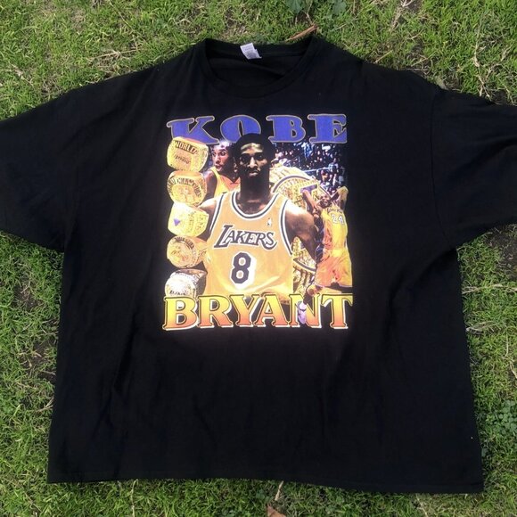 Gildan Other - Kobe Bryant FIVE Championship Rings T-Shirt Sz 4XL Gildon Ultra Cotton